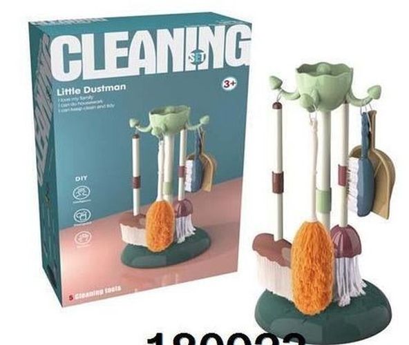 GIRL FUN TOYS Toy Cleaning Set With Broom And Dust Pan