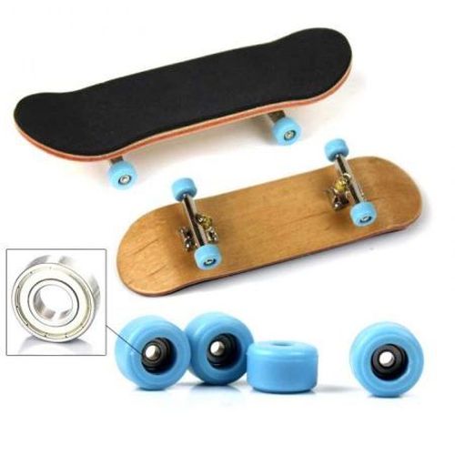 HAMMOND TOYS Finger Skate Board With Real Wood Deck And Ball Bearing Wheels - 
