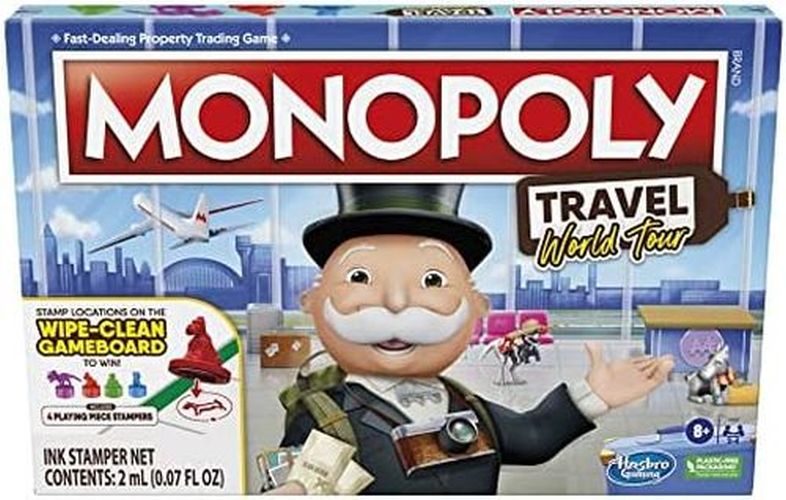 HASBRO Monopoly Travel World Tour Board Game - BOARD GAMES