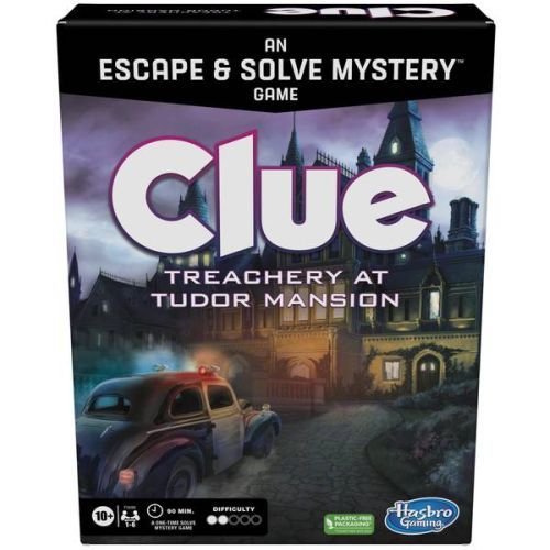 HASBRO Clue Treachery At Tudor Mansion Excape And Solve Mystery Game - GAME