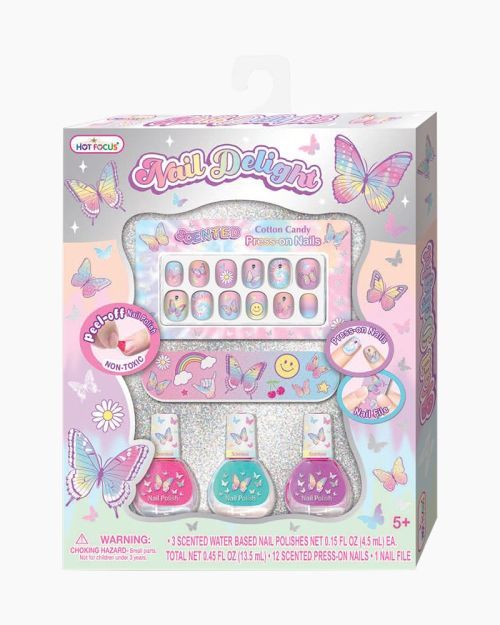 HOT FOCUS Nail Delight Butterfly Scented Nail Polishes