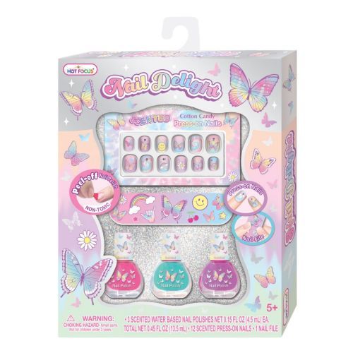 HOT FOCUS Butterfly Nail Delight - 