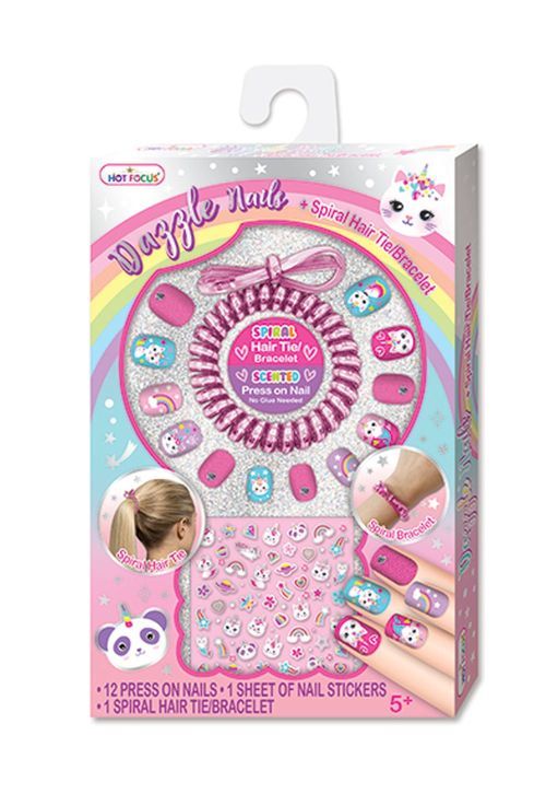 HOT FOCUS Dazzle Nails Tie/bracelet Caticorn