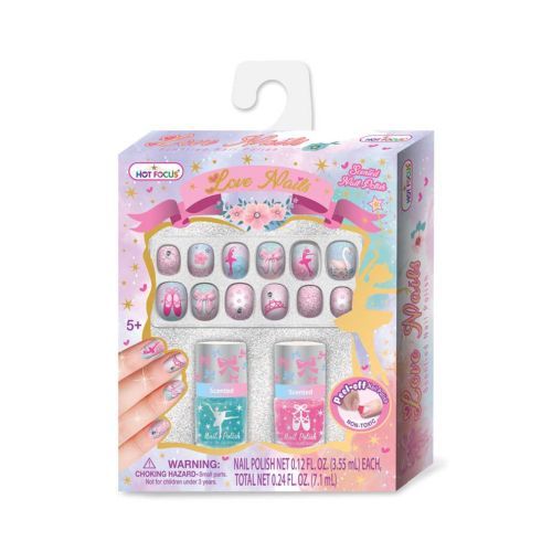 HOT FOCUS Ballerina Beauties Love Nails Set - .