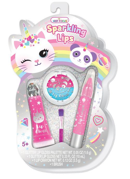 HOT FOCUS Cat Sparkling Lips Kit - 