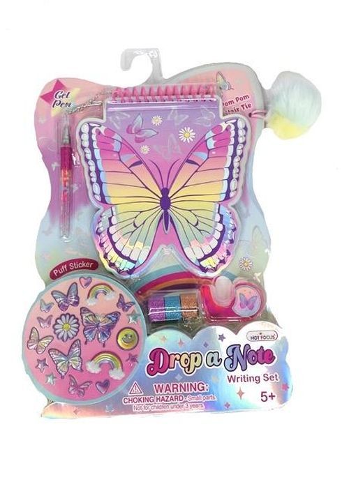 HOT FOCUS Butterfly Drop A Note Writing Set - 