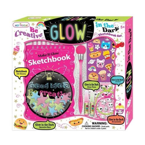 HOT FOCUS Glow In The Dark Sketchbook - 
