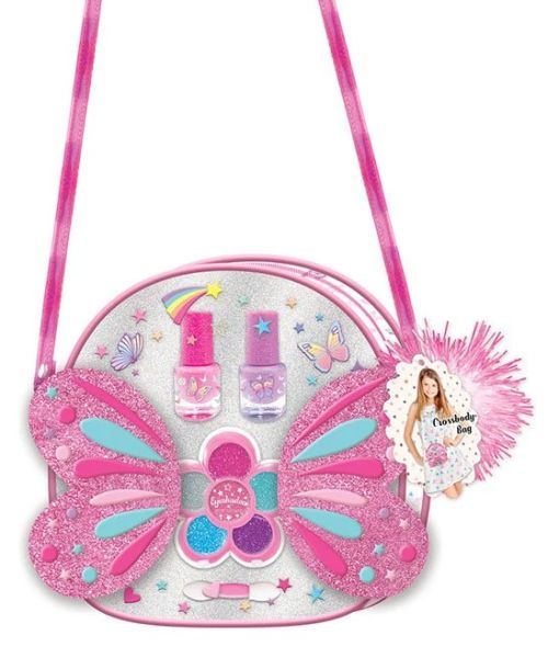 HOT FOCUS Tie Dye Butterfly Super Star Crossbody Beauty Set - .