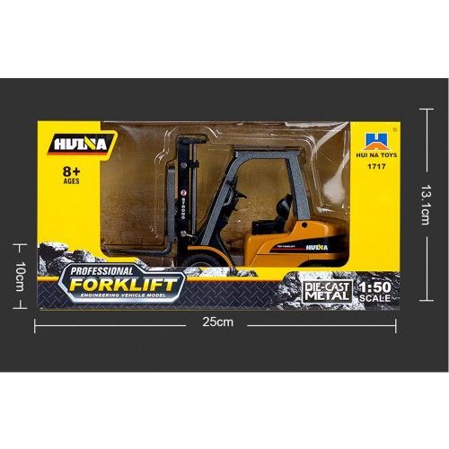 HUINA Warehouse Fork Lift Construction All Metal 1:50 Scale Model - Radio Control