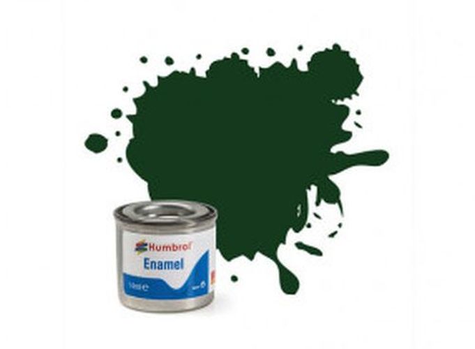 HUMBROL PAINT Brunswick Green Gloss Enamel Plastic Model Paint - 