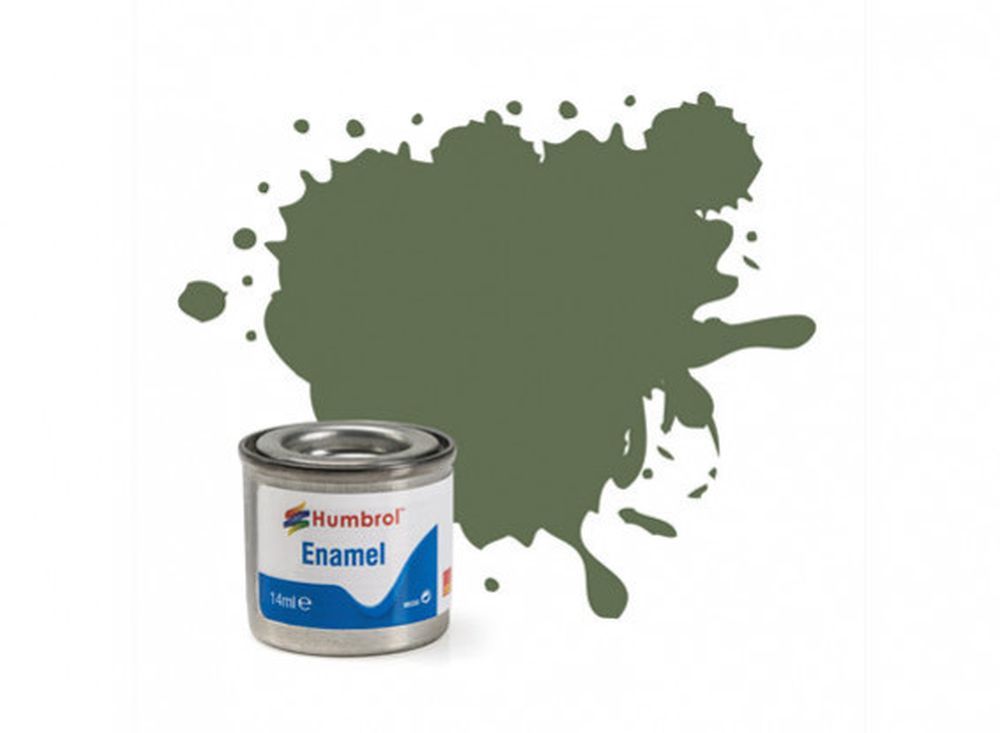 HUMBROL PAINT Army Green Matt Enamel Plastic Model Paint - 