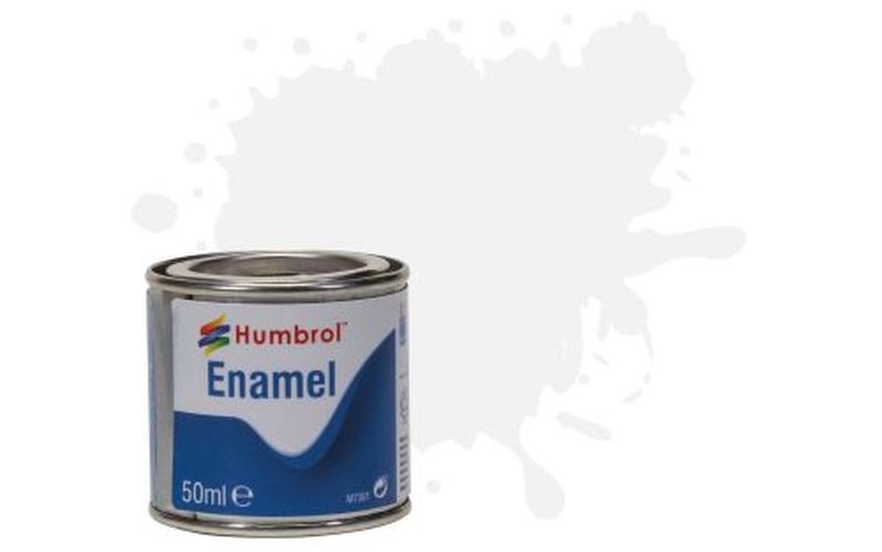 HUMBROL PAINT White Gloss Enamel Plastic Model Paint - 
