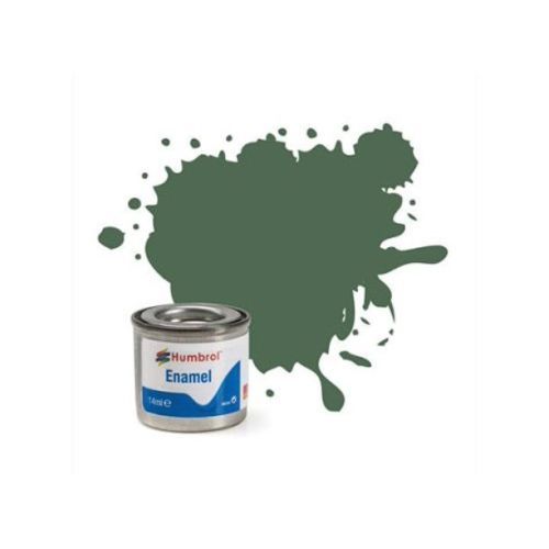 HUMBROL PAINT Dark Green Matt Enamel Plastic Model Paint - PAINT/ACCESSORY