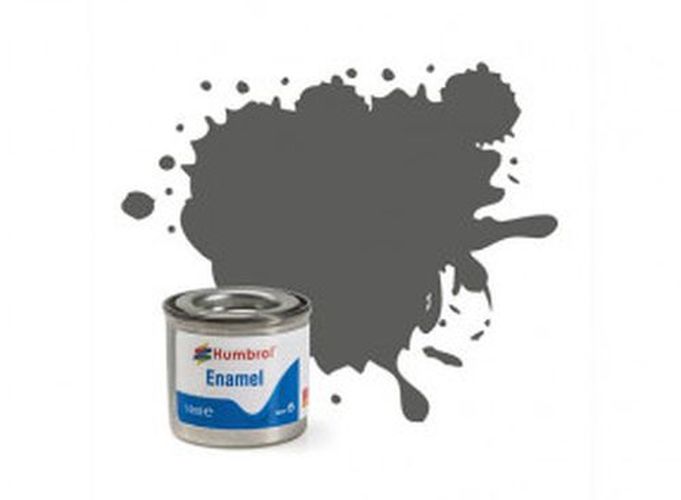 HUMBROL PAINT Slate Grey Matt Enamel Plastic Model Paint - 