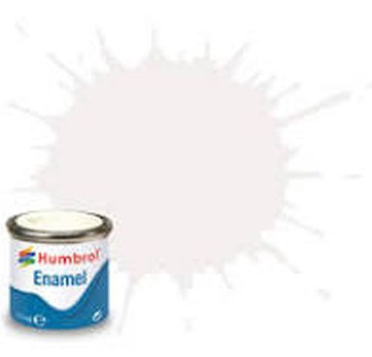 HUMBROL PAINT White Matt Enamel Plastic Model Paint - 