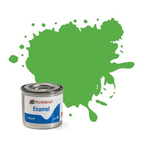 HUMBROL PAINT Bright Green Matt Enamel Plastic Model Paint - .