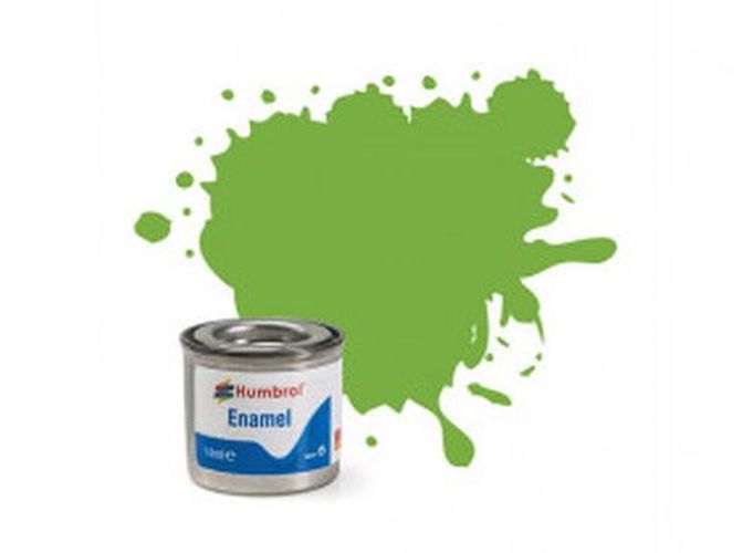 HUMBROL PAINT Lime Green Gloss Enamel Plastic Model Paint - .