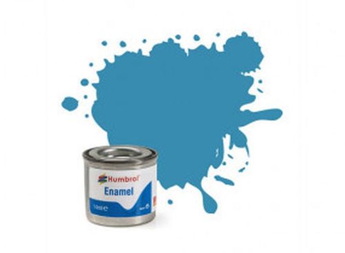 HUMBROL PAINT Mediterranean Blue Gloss Enamel Plastic Model Paint - 