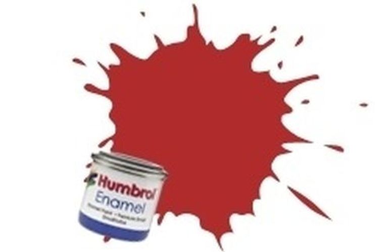 HUMBROL PAINT Scarlet Matt Enamel Plastic Model Paint - 