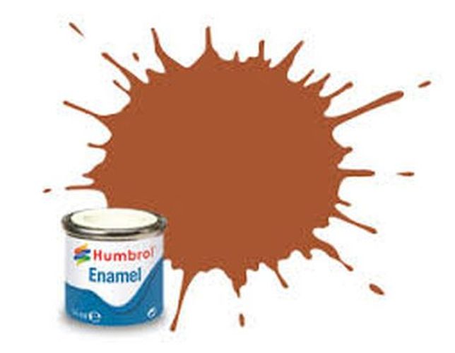HUMBROL PAINT Leather Matt Enamel Plastic Model Paint - 