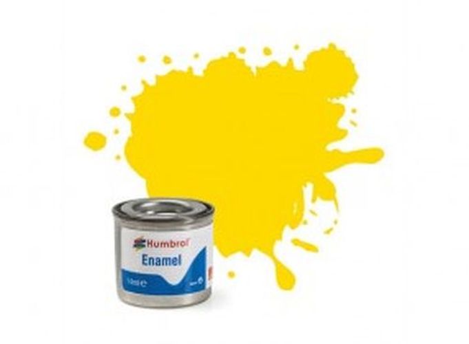 HUMBROL PAINT Yellow Gloss Enamel Plastic Model Paint - PAINT/ACCESSORY