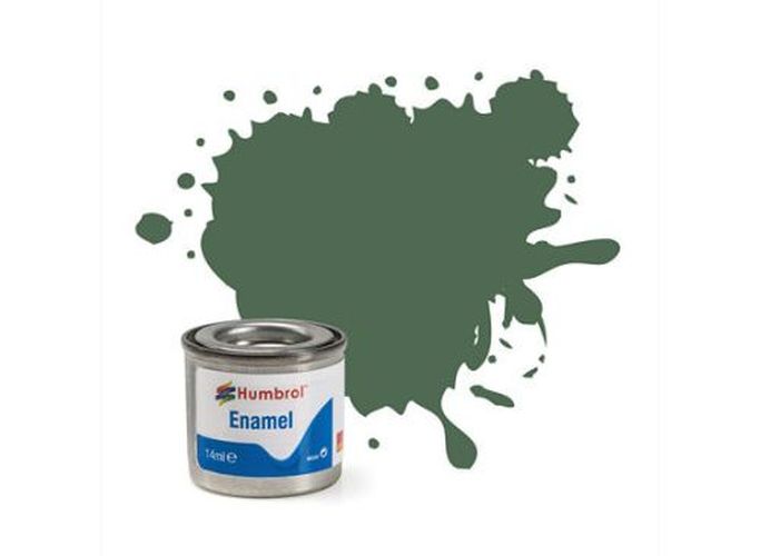 HUMBROL PAINT Uniform Green Matt Enamel Plastic Model Paint - PAINT/ACCESSORY