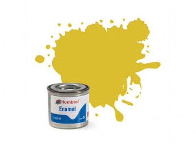 HUMBROL PAINT Pale Yellow Matt Enamel Plastic Model Paint - PAINT/ACCESSORY
