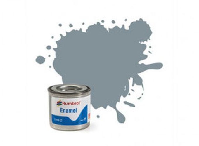 HUMBROL PAINT Steel Grey Matt Enamel Plastic Model Paint - PAINT/ACCESSORY