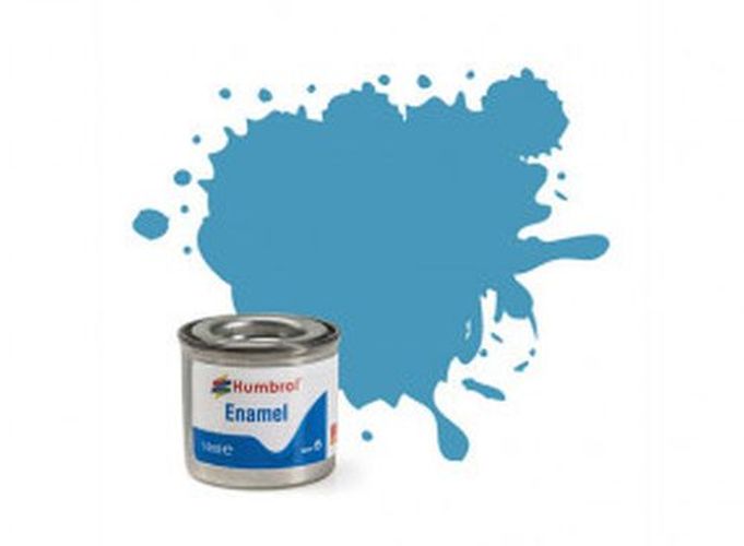 HUMBROL PAINT Middle Blue Matt Enamel Plastic Model Paint - PAINT/ACCESSORY