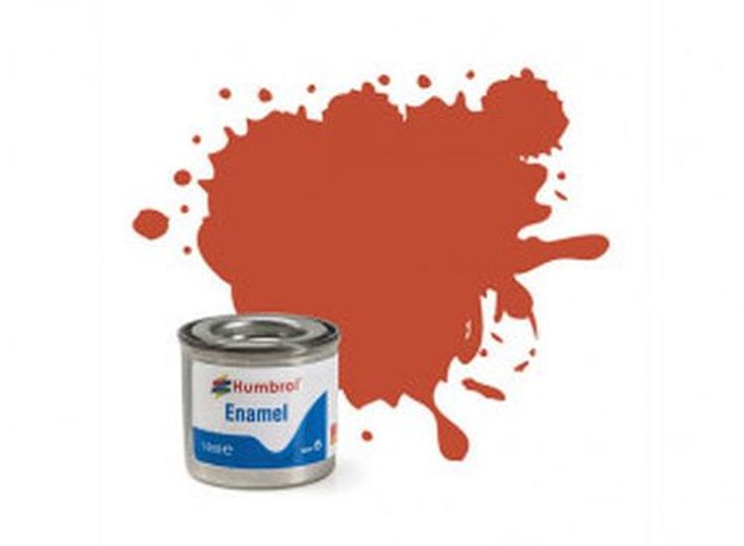 HUMBROL PAINT Red Brown Matt Enamel Plastic Model Paint - .