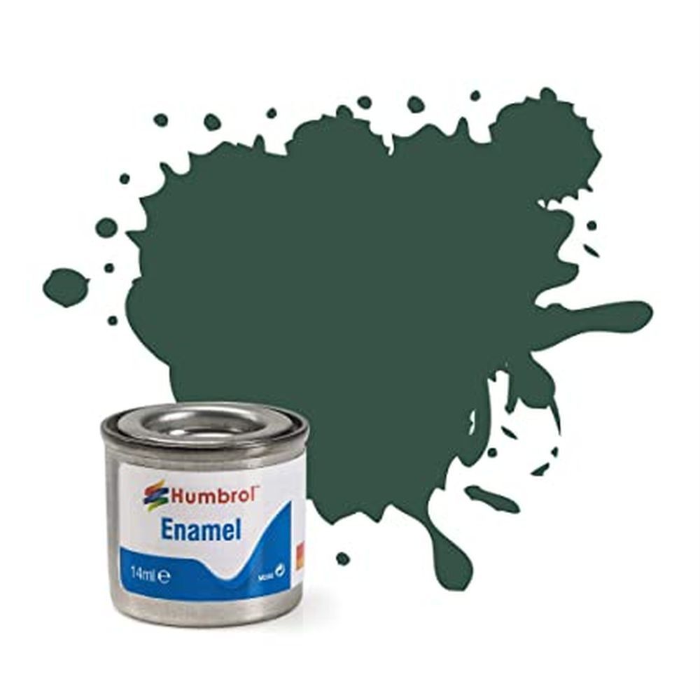 HUMBROL PAINT Us Dark Green Matt Enamel Plastic Model Paint - PAINT/ACCESSORY
