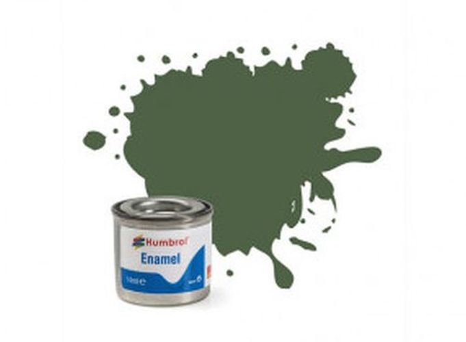 HUMBROL PAINT Us Light Green Matt Enamel Plastic Model Paint - PAINT/ACCESSORY