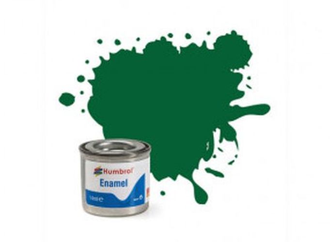 HUMBROL PAINT Light Green Matt Enamel Plastic Model Paint - .