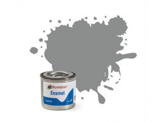 HUMBROL PAINT Us Medium Grey Satin Enamel Plastic Model Paint - .