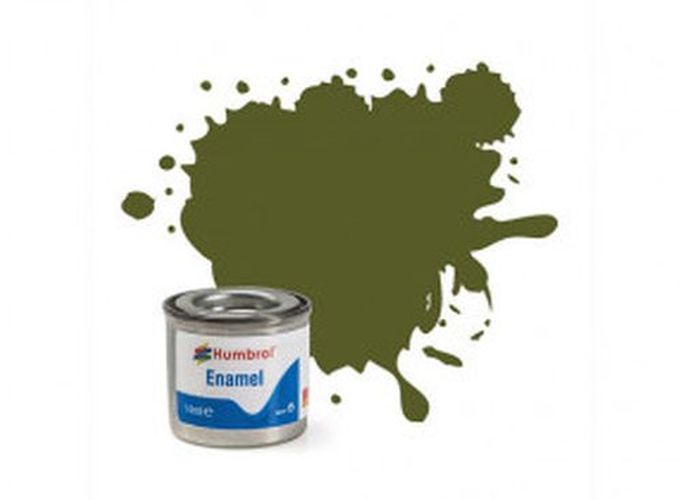 HUMBROL PAINT Dark Green Matt Enamel Plastic Model Paint - PAINT/ACCESSORY