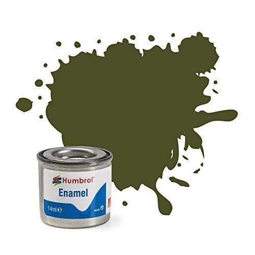 HUMBROL PAINT Olive Drab Matt Enamel Plastic Model Paint - PAINT/ACCESSORY