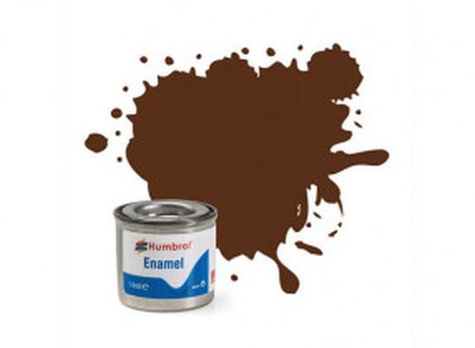 HUMBROL PAINT Red Brown Matt Enamel Plastic Model Paint - PAINT/ACCESSORY