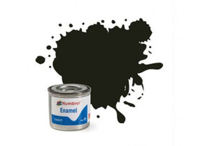 HUMBROL PAINT Dark Green Satin Enamel Plastic Model Paint - PAINT/ACCESSORY