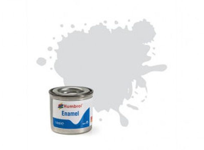 HUMBROL PAINT Light Grey Satin Enamel Plastic Model Paint - PAINT/ACCESSORY