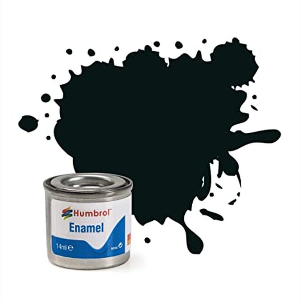 HUMBROL PAINT Black Metallic Enamel Plastic Model Paint - PAINT/ACCESSORY