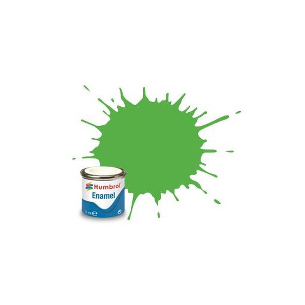 HUMBROL PAINT Fluorescent Signal Green Gloss Enamel Plastic Model Paint - PAINT/ACCESSORY