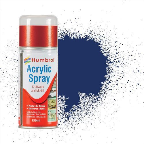 HUMBROL PAINT Midnight Blue Acylic Hobby Spray Paint 150 Ml - .