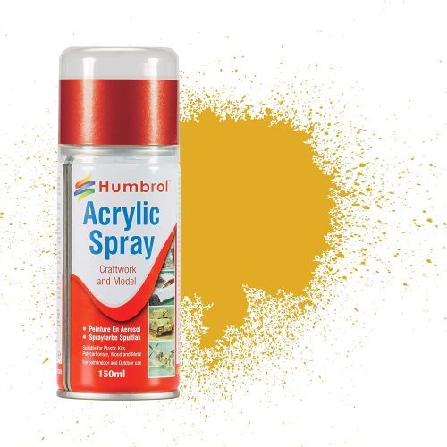 HUMBROL PAINT Gold Acylic Hobby Spray Paint 150 Ml - 