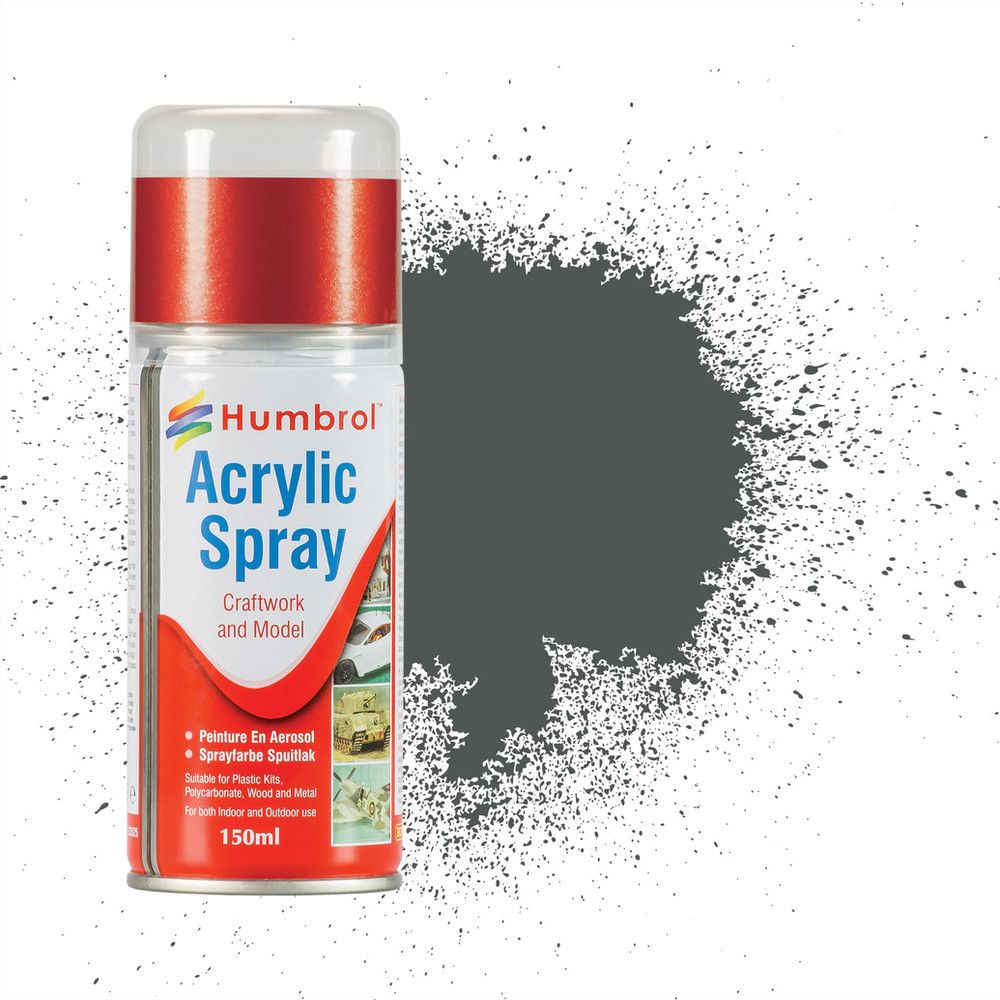 HUMBROL PAINT Sea Grey Acylic Hobby Spray Paint 150 Ml - PAINT/ACCESSORY