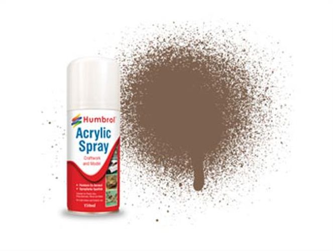 HUMBROL PAINT Dark Brown Acylic Hobby Spray Paint 150 Ml - PAINT/ACCESSORY