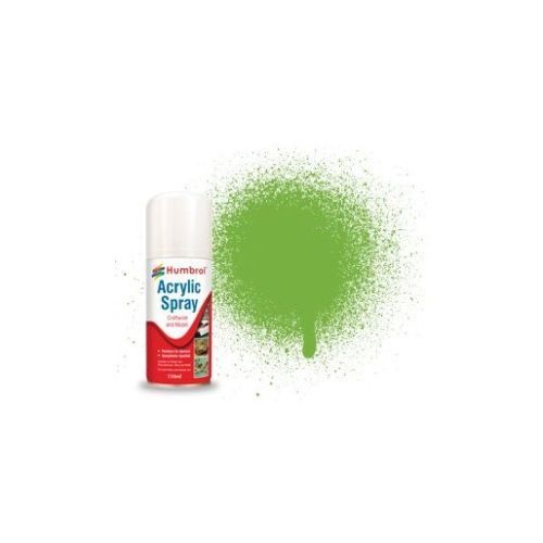 HUMBROL PAINT Lime Gloss Acylic Hobby Spray Paint 150 Ml - PAINT/ACCESSORY