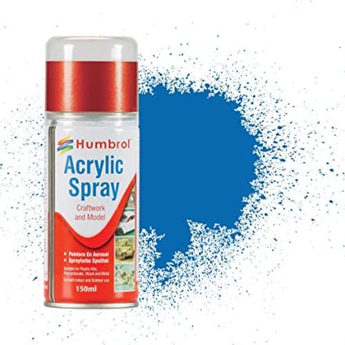 HUMBROL PAINT Baltic Bluc Metallic Acylic Spray Paint 150 Ml - PAINT/ACCESSORY