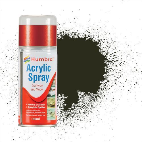 HUMBROL PAINT Gun Metal Acylic Hobby Spray Paint 150 Ml - PAINT/ACCESSORY