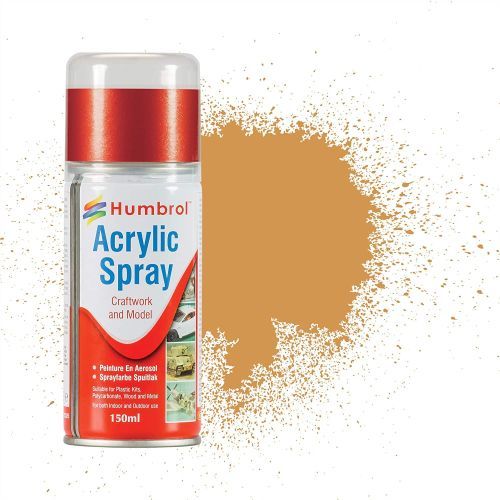 HUMBROL PAINT Sand Acylic Hobby Spray Paint 150 Ml - 