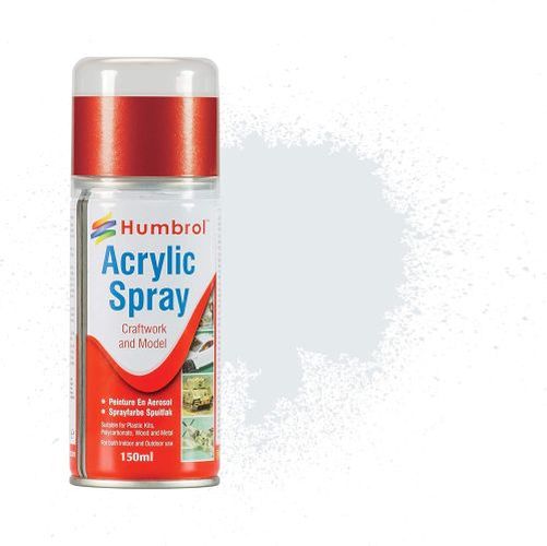 HUMBROL PAINT Chrome Silver Acylic Hobby Spray Paint 150 Ml - .